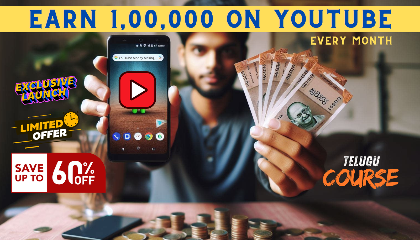 A Complete Guide To YouTube Money Making System In Telugu